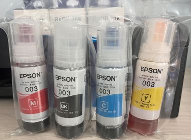 Mực màu Epson 003 dùng cho máy Epson L1110/ L3110/ L3150/ 1210 ( bộ 4 màu)
